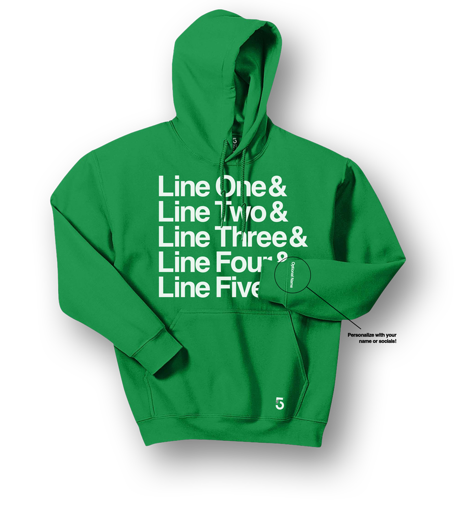 Made in Clothing Inc Custom Top 5 Hoodie