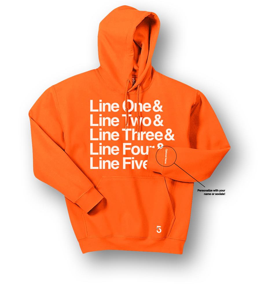 Made in Clothing Inc Custom Top 5 Hoodie