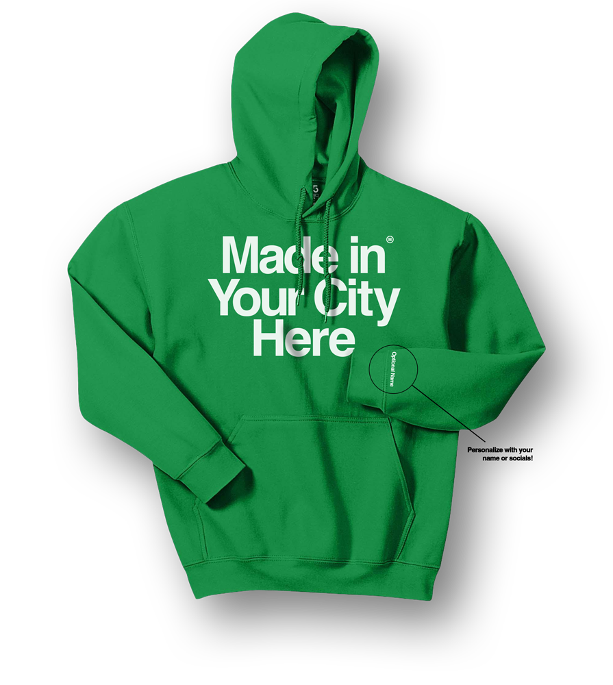 Made In  Hoodie - Big Letters