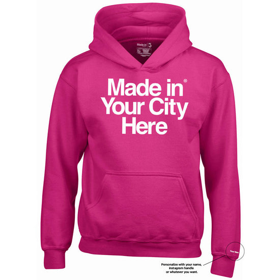 KIDS Made In - Hoodie - Large Letters