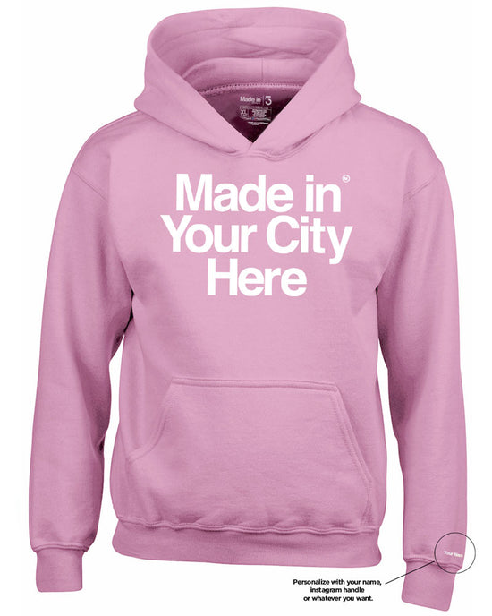 Load image into Gallery viewer, KIDS Made In - Hoodie - Large Letters

