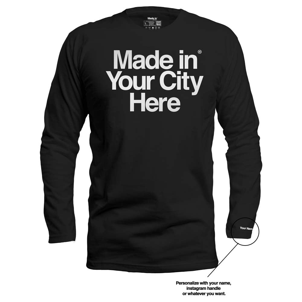 Made In - Long Sleeve Tee - Large Letters